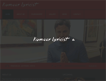 Tablet Screenshot of kumaarlyricist.com